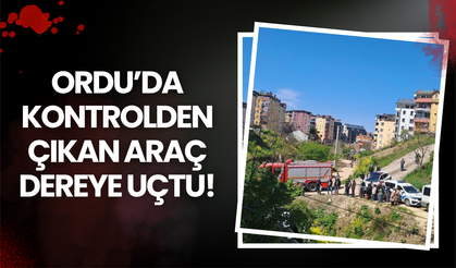 Ordu’da Kontrolden Çıkan Araç Dereye Uçtu!