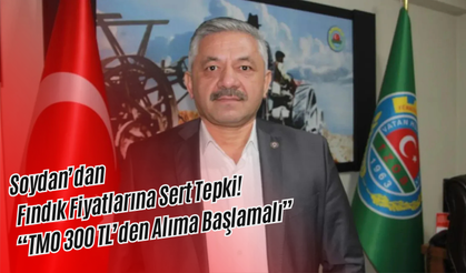 Soydan’dan Fındık Fiyatlarına Sert Tepki: “TMO 300 TL’den Alıma Başlamalı”