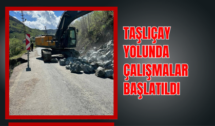 Taşlıçay Yolunda Çalışmalar Başlatıldı
