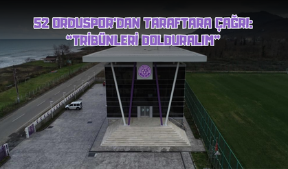 52 Orduspor’dan Taraftara Çağrı: “Tribünleri Dolduralım”