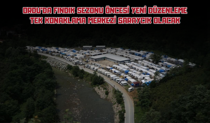 Ordu'da Fındık Sezonu Öncesi Yeni Düzenleme: Tek Konaklama Merkezi Saraycık Olacak