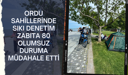 Ordu Sahillerinde Sıkı Denetim: Zabıta 80 Olumsuz Duruma Müdahale Etti