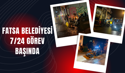 Fatsa Belediyesi Sağanağın Ardından Sahaya İndi: Ekipler 7/24 Görev Başında