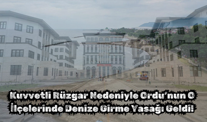 Kuvvetli Rüzgar Nedeniyle Ordu’nun O İlçelerinde Denize Girme Yasağı Geldi!