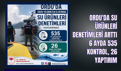 Ordu'da Su Ürünleri Denetimleri Arttı: 6 Ayda 535 Kontrol, 26 Yaptırım