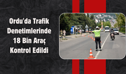 Ordu'da Trafik Denetimlerinde 18 Bin Araç Kontrol Edildi