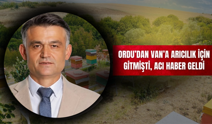 Ordu’dan Van’a Arıcılık İçin Gitmişti, Acı Haber Geldi