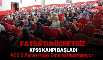 Fatsa’da Ücretsiz KPSS Kampı Başladı: 400’ü Aşkın Aday Sınava Hazırlanıyor