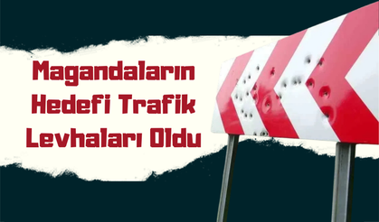 Magandaların Hedefi Trafik Levhaları Oldu