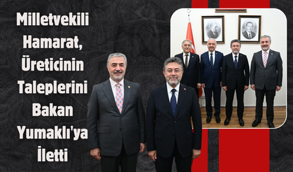 Milletvekili Hamarat, Üreticinin Taleplerini Bakan Yumaklı'ya İletti