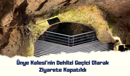 Ünye Kalesi'nin Dehlizi Geçici Olarak Ziyarete Kapatıldı