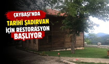 Çaybaşı’nda Tarihi Şadırvan İçin Restorasyon Başlıyor