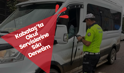 Kabataş’ta Okul Servislerine Sıkı Denetim