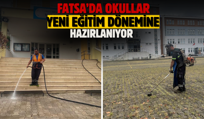 FATSA’DA OKULLAR YENİ EĞİTİM DÖNEMİNE HAZIRLANIYOR