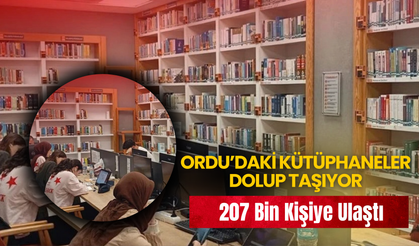 Ordu’daki Kütüphaneler Dolup Taşıyor: 207 Bin Kişiye Ulaştı