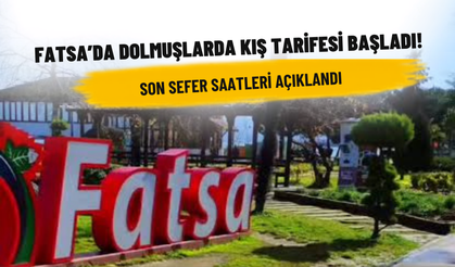Fatsa’da Dolmuşlarda Kış Tarifesi Başladı! Son Sefer Saatleri Açıklandı