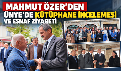 MAHMUT ÖZER, ÜNYE’DE KEFELİ HAN’DA İNCELEMELERDE BULUNDU