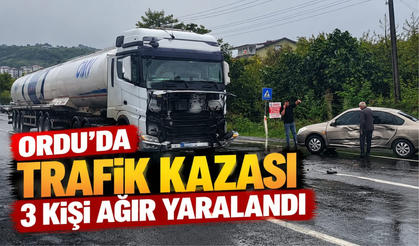 Ordu’da Trafik Kazası: 3 Kişi Ağır Yaralandı