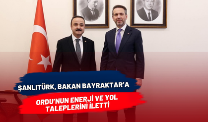 Şanlıtürk, Bakan Bayraktar’a Ordu’nun Enerji ve Yol Taleplerini İletti