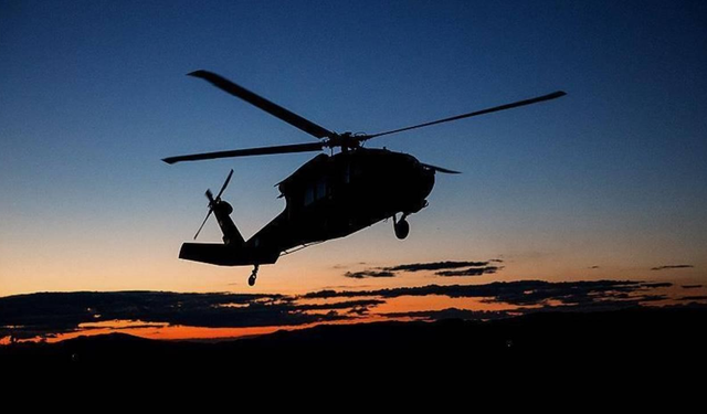 HELİKOPTER KAZASINDA ÖLEN 4 KİŞİNİN CANSIZ BEDENİNE ULAŞILDI