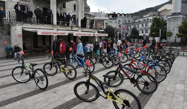 Ordu'da çocuklara ara tatil hediyesi, 30 bisiklet!