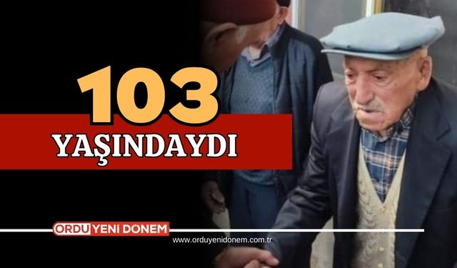 Ordu'nun Bir Çınarı Daha Vefat Etti!