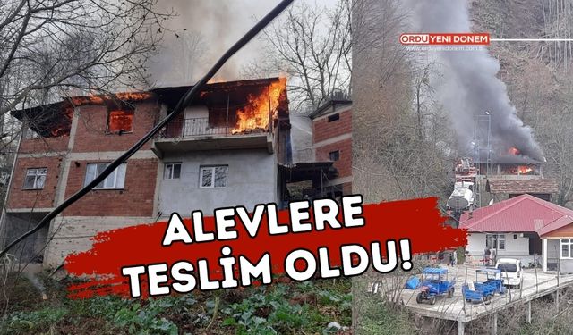 ORDU SON DAKİKA | Çaybaşı'nda Ev Yangını!