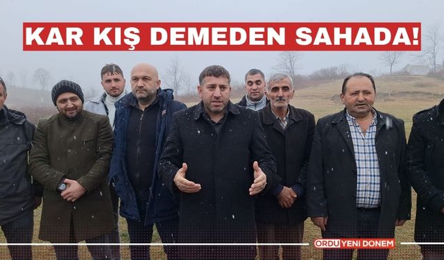 Başkan İsa Türkcan, Ulubey'de kar kış demeden 31 Mart'a gidiyor!