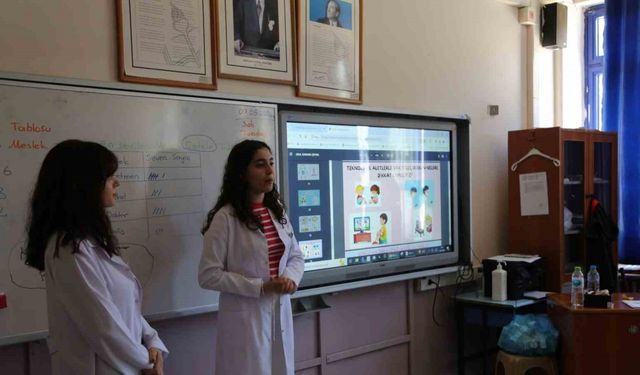 KBÜ tarafından ilkokul ve ortaokul öğrencilerine Temel Sağlık Eğitimi verildi