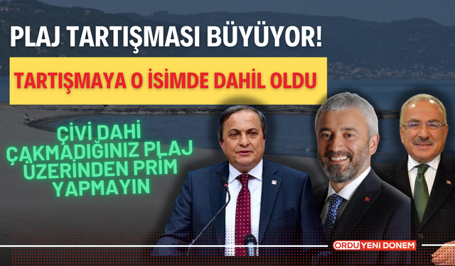 Ordu Plajı Tartışması Büyüyor! Tartışmaya O İsimde Dahil Oldu