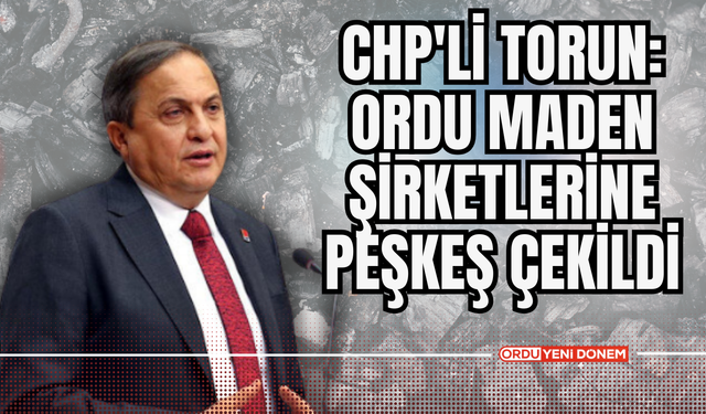 CHP'li Torun: Ordu Maden Şirketlerine Peşkeş Çekildi