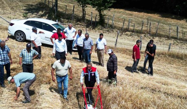 Samsun’da organik buğday hasadı ve hasat makinesi dağıtımı