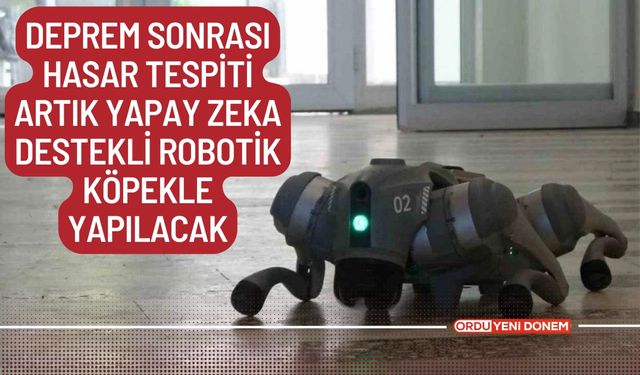 Deprem Sonrası Hasar Tespiti Artık Yapay Zeka Destekli Robotik Köpekle Yapılacak