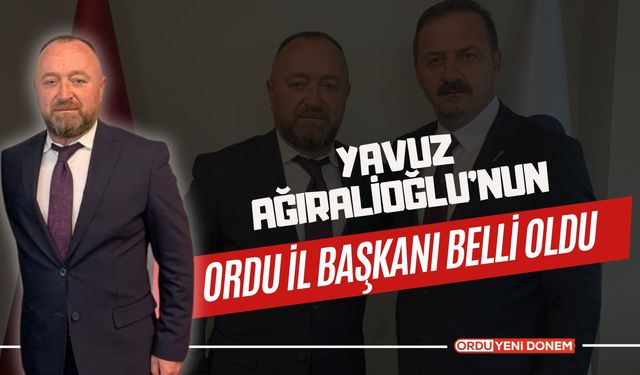 A Partisi'nin Ordu İl Başkanlığı görevine o isim getirildi!