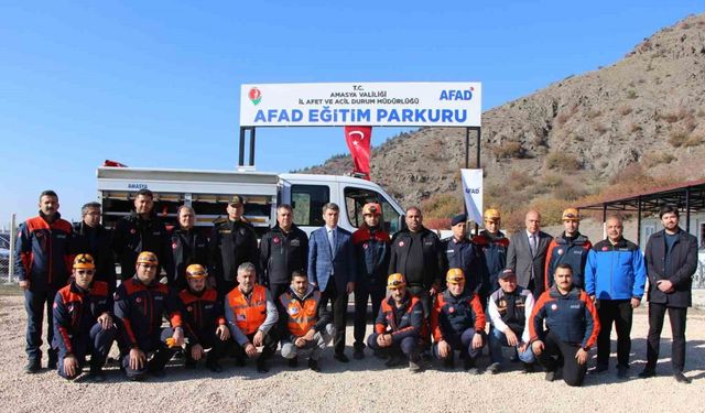 Amasya’da AFAD eğitim parkuru kuruldu