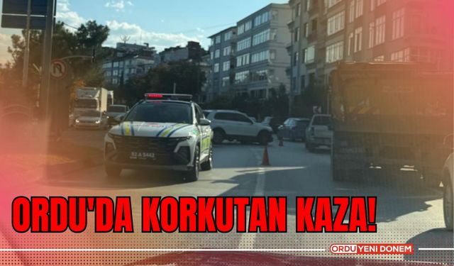 Ordu'da Korkutan Kaza!