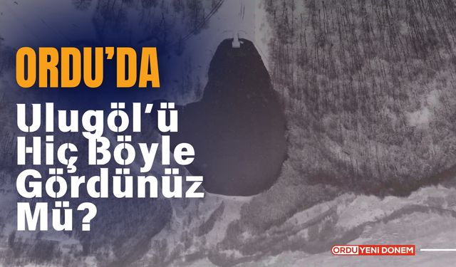 Ordu’da Ulugöl’ü Hiç Böyle Gördünüz Mü?