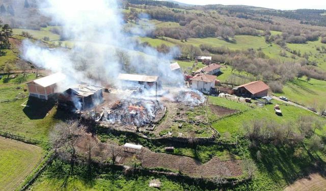 Kastamonu’da elektrik panosu patladı: 3 ev ve 3 ahır küle döndü