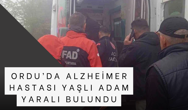 Ordu’da Alzheimer Hastası Yaşlı Adam Yaralı Bulundu