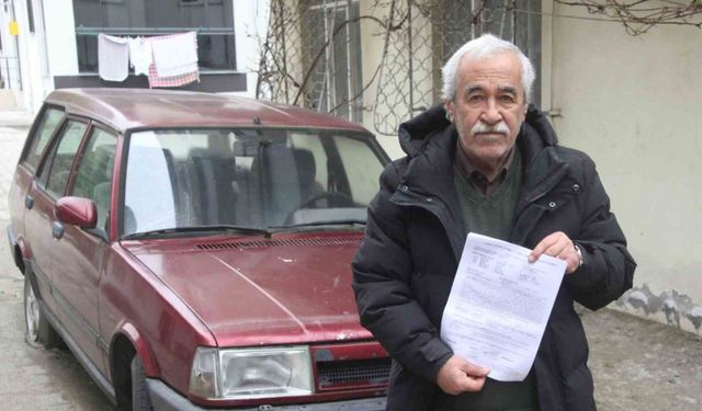 Sıfır aldığı aracını 17 yıldır kullanamıyor