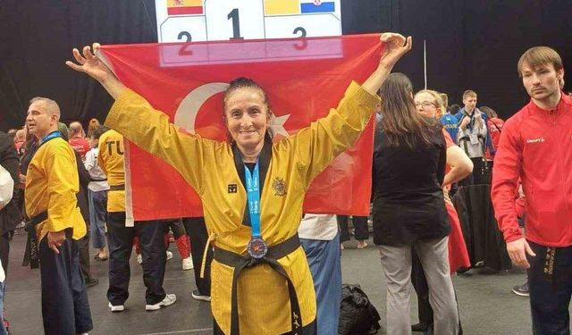 ’Süper Babaanne’ tekvandoda Avrupa üçüncüsü oldu