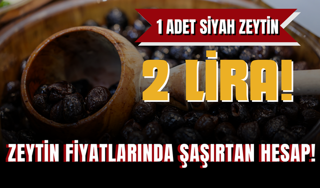 Zeytin fiyatlarında Şaşırtan Hesap!