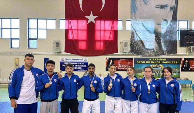 BEUN Judo takımı şampiyonaya damga vurdu; 6 madalya, 2 kupa