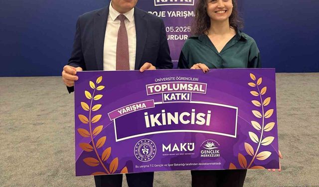 BEUN Lisansüstü Öğrencisi Merve Özçelik’in Yüksek Lisans Tezine ikincilik ödülü