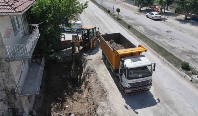 Alternatif hastane yolu için Erbaa’da yol yenileme çalışmaları başladı