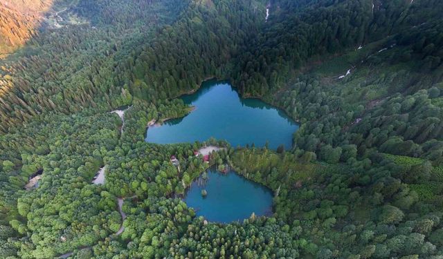 Borçka Karagöl Tabiat Parkı bayramda ziyaretçi akınına uğradı