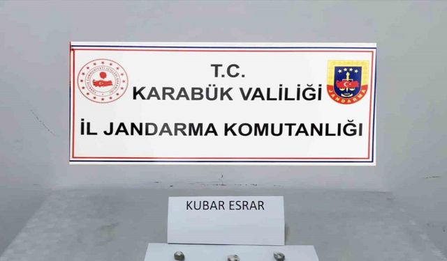 Karabük’te kubar esrar ele geçirildi