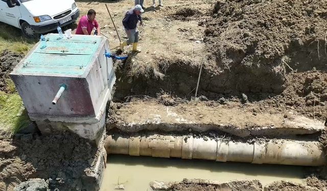 Karasu Ovası’nda sulama hattı arızası onarıldı