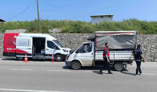 Sinop’ta düzensiz göç uygulaması