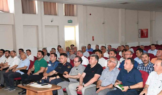 Alaçam’da Muhtarlar Toplantısı